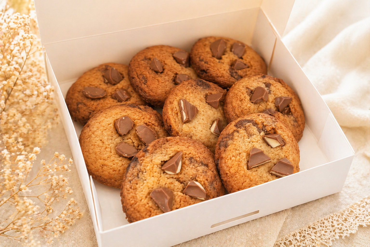 Cookies aux noix et chocolat gianduja faits maison, moelleux et gourmands – Crousti'Biscuits