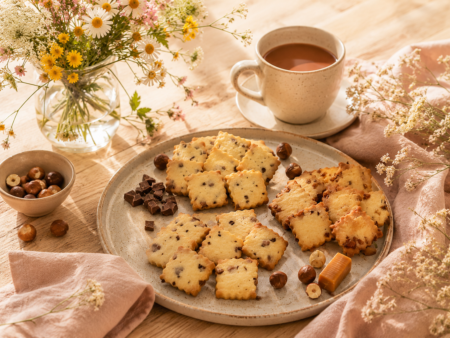 Crousti'Noisettes – biscuits sablés aux noisettes faits maison, croquants et gourmands